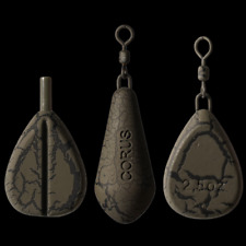 10 x Carp Fishing Leads Weights Dumpy Distance Inline Drop Off Flat Pear Corus