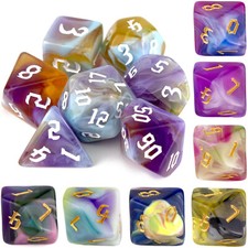 Poly Dice Set - Chaos Marble