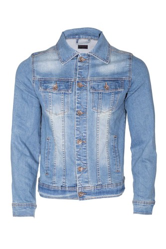 New mens denim jacket button - denim,