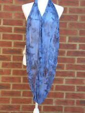 BNWT Womens A Postcard From Brighton Azure Blue Pattern Snood Made in GB 1 Size