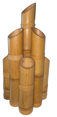 Vintage mcm inch bamboo - inch,
