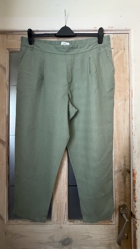 Khaki green linen blend - m&s,