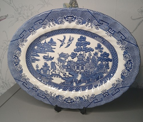 Royal wessex blue willow oval - royal,