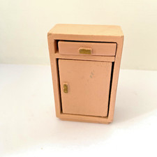 VINTAGE DOLLSHOUSE MINIATURE EARLY PINK DOL TOI TALLBOY