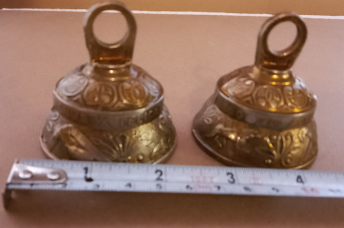 Pair solid brass sanctuary - brass,