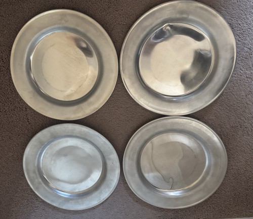 Vintage pewter charger - vintage,