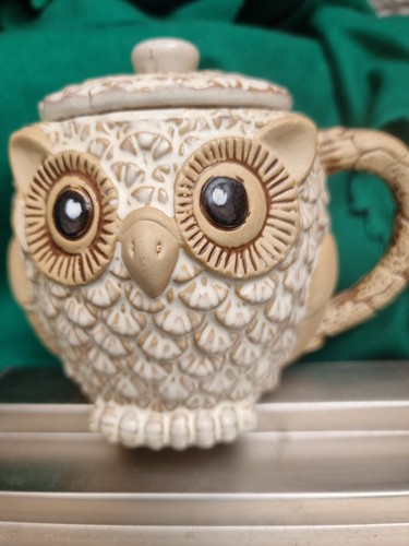 Owl ceramic tea coffee - owl,