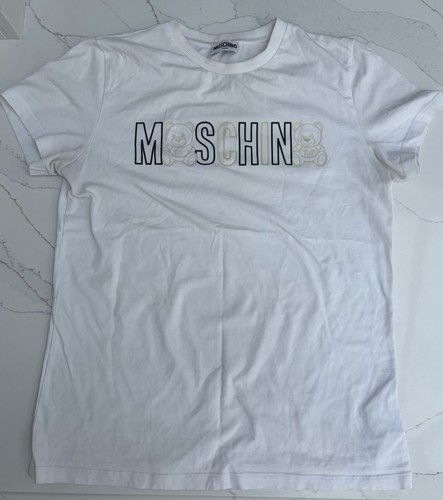 Moschino teen white teddy bear - white,