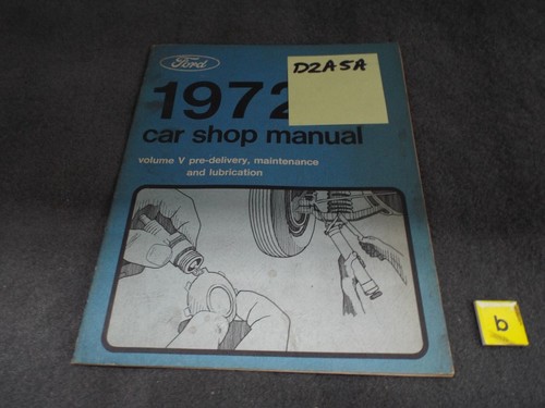 Shop manual predelivery 1972 - manual,