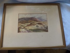 Old Framed Water Color By J Park A Landscape In Donegal