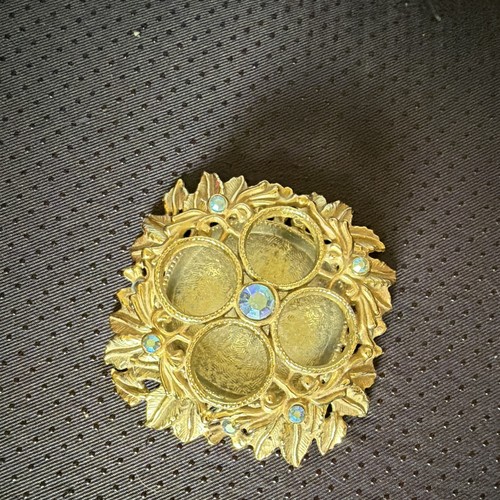 Vintage goldtone vanity - goldtone, 4
