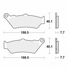 TRW Brake Pads Standard MCB671 Fits Husqvarna TR 650 2013-2014