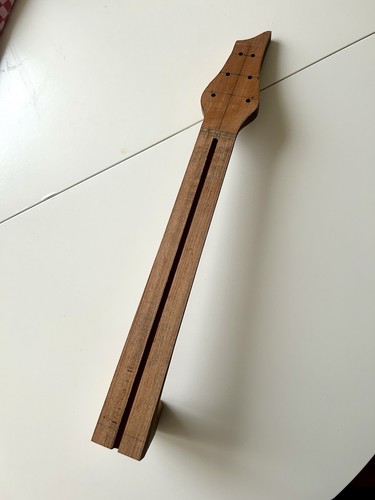 Unfinished acoustic guitar