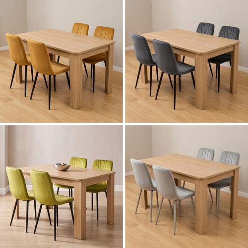 Modern seater oak effect - 4-seater,