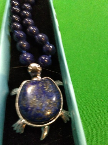 Inch necklace lapis - necklace, of