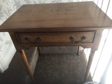 Vintage Oak Table With Drawer