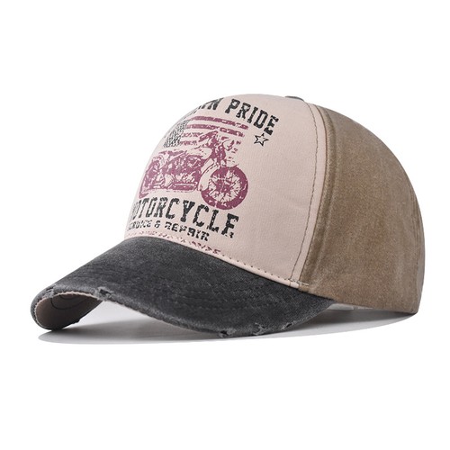 Mens retro washed - mens, motorcycle