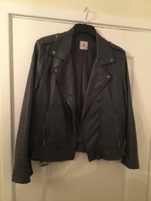 Ladies TU Leather-Look Biker Jacket