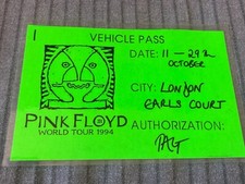 Pink Floyd RARE CREW VEHICLE