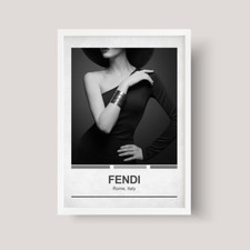 Black White Fashion designer canvas Wall Art Poster Print Picture Gift A3 A4