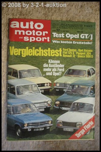 Auto motor sport opel - auto, 12/71
