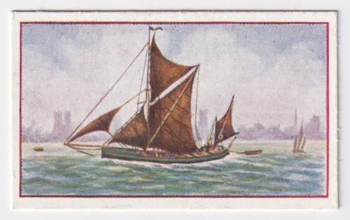 Cigarette card ship series - card,