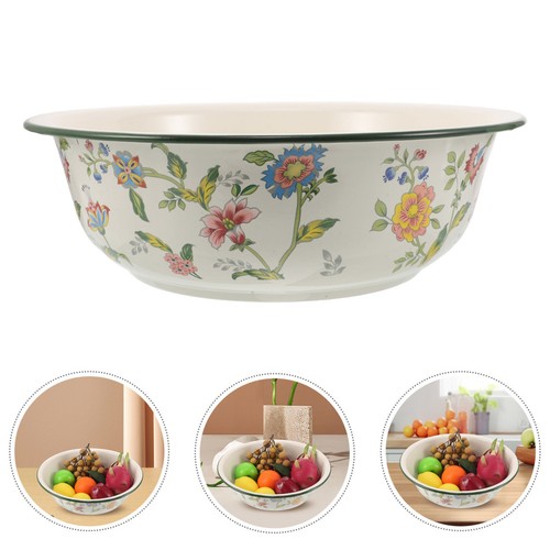 Vintage enamel basin washing - vintage,