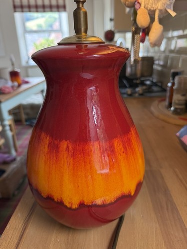 Poole pottery large red - poole,