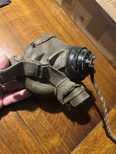 WW2 RAF G TYPE OXYGEN MASK FOR FLYING HELMET, ORIGINAL WWII BRITISH PILOT KIT 