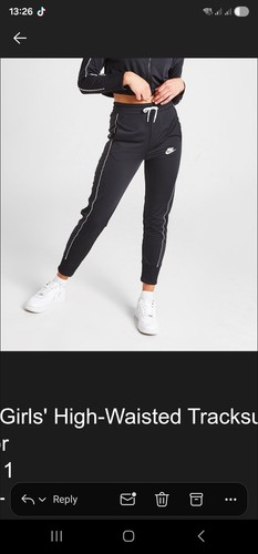 Nike black joggers girls - black,