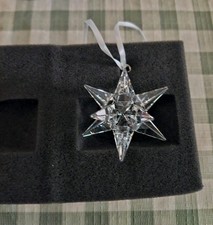 SWAROVSKI 3D XMAS STAR  5054257 HANGING CRYSTAL DECORATION BOXED RARE RETIRED