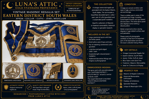 Vintage masonic regalia set - vintage,