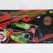 Kids Light UP Real Crossbow Set -Shooting Set Game For Kids 6+ Ages