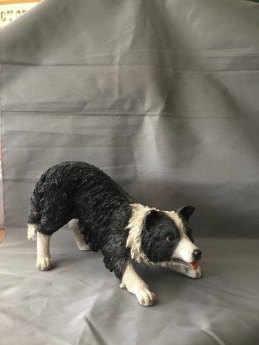 Medium collie statue - collie,