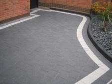 Block Paving, Contemporary Granite Effect Shot Blast Grey 210x170x50mm, 8m2
