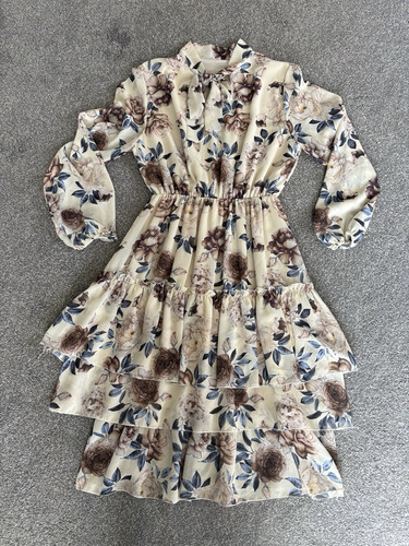 Women vintage floral cream - vintage,