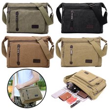 Satchel Handbag Gift Men Canvas Crossbody Messenger Bag Shoulder Leisure Travel