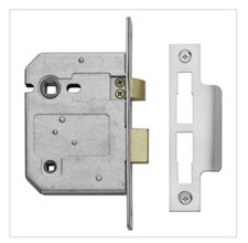Union Polished Chrome 79mm Case 57mm Backset Bathroom Mortice Sashlock