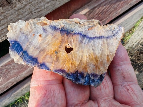 Blue john fluorite part - blue,