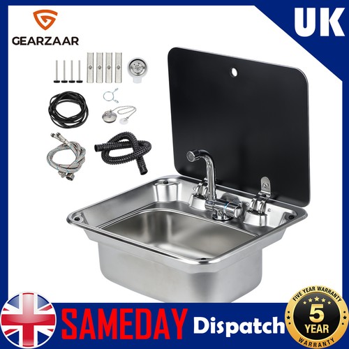 Caravan sink tempered - w/,