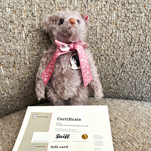 Steiff royal platinum wedding - platinum,