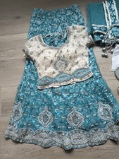 Indian Turquoise Lehenga  with