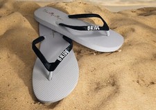 Wedding Flip Flops, White