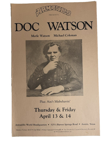 Doc watson armadillo austin - doc,