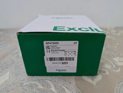 Schneider double pattress box - double,