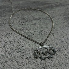 NUBIAN Brass Knuckles Necklace
