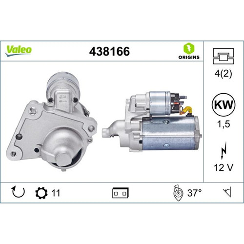 Valeo starter motor 12v - valeo,