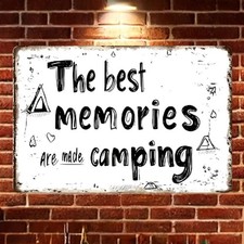 Vintage Camping Metal Sign