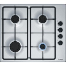 Refurbished Bosch Serie 2 PBP6B5B60 58cm 4 Burner Gas Hob Stainless A1/PBP6B5B60