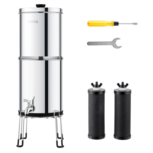 Gravity fed water filter - water,